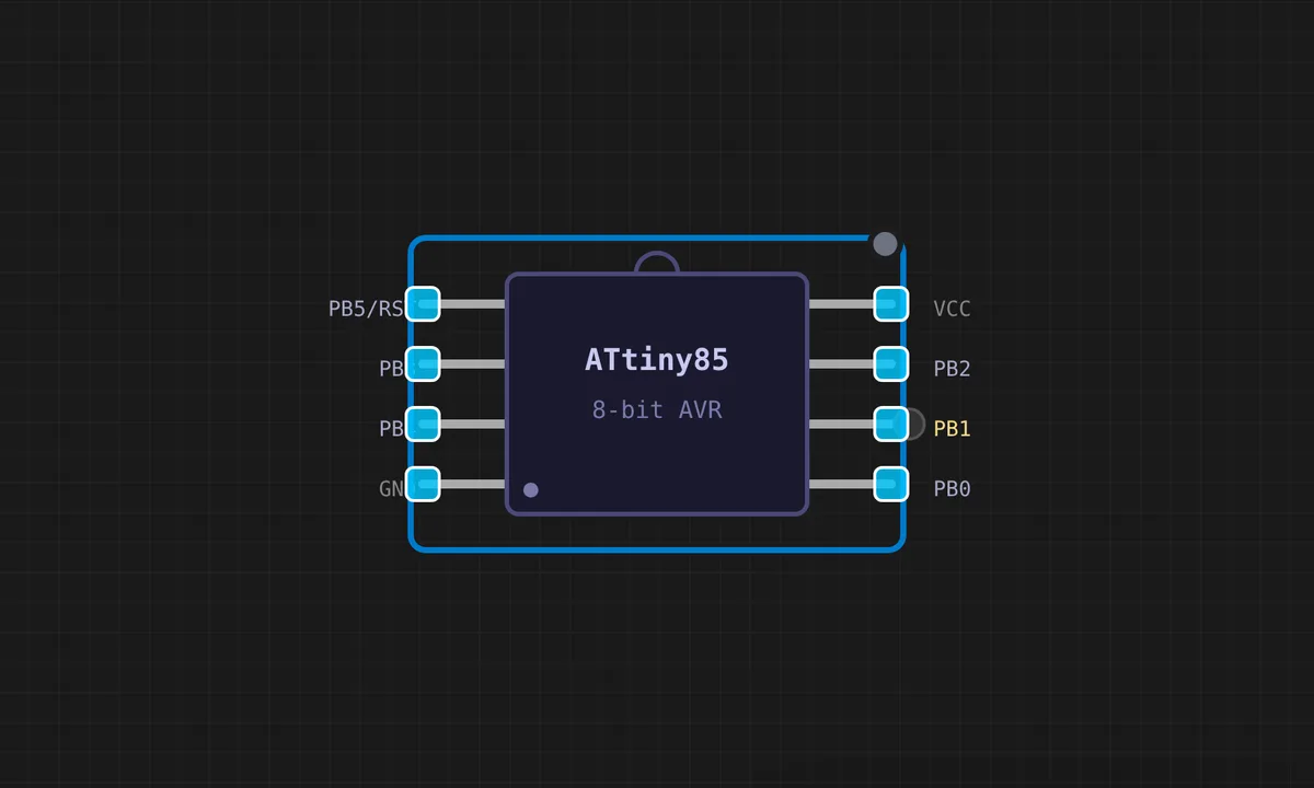 ATtiny85: Blink LED