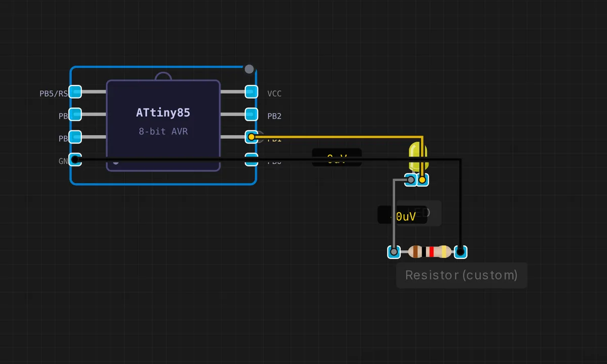 ATtiny85: PWM LED Fade