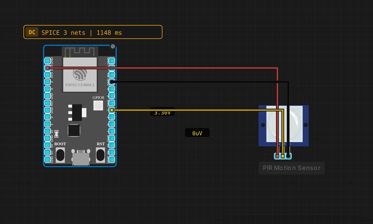 ESP32-C3: PIR Motion Detector