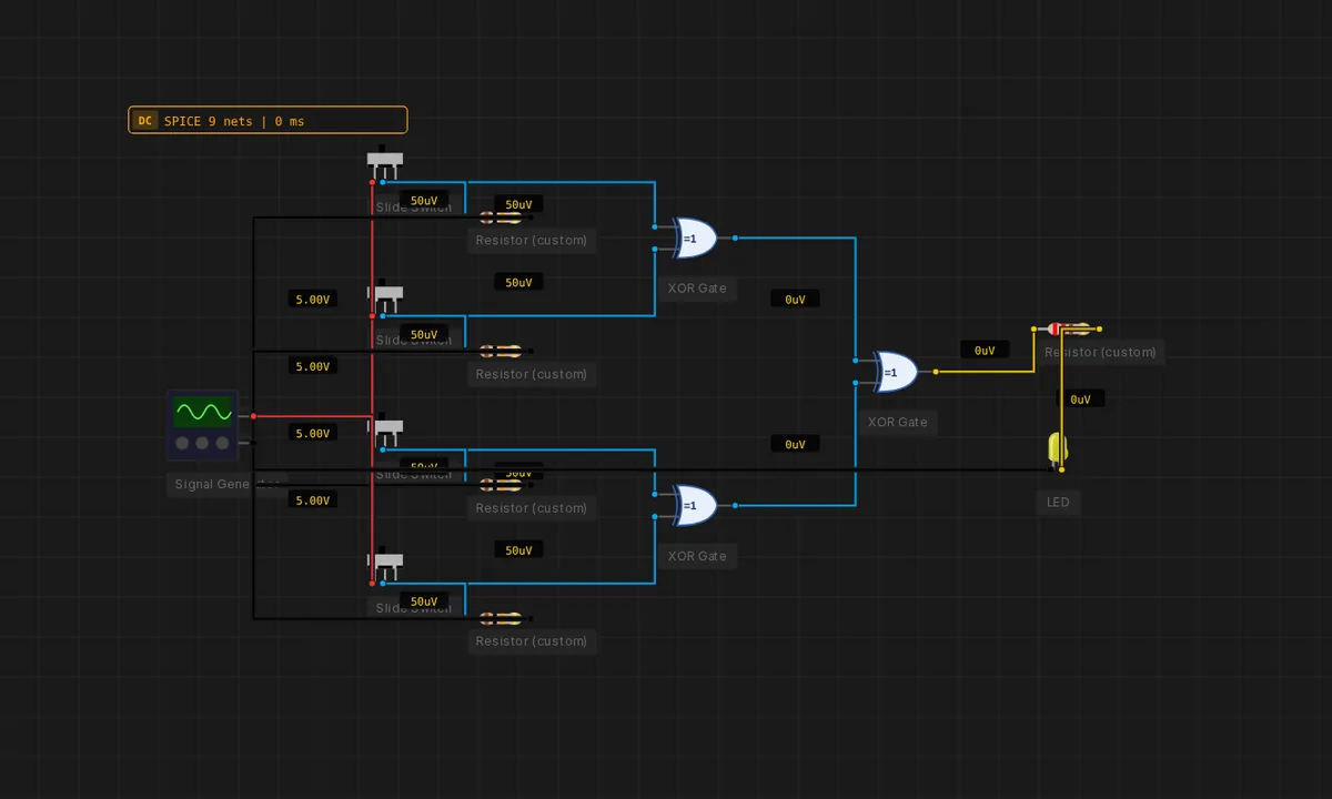 4-Bit Parity Generator