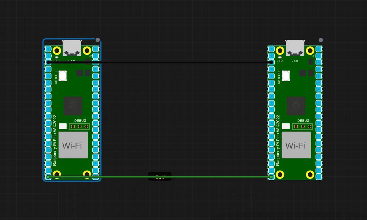 [2× Pico W] Digital GPIO Mirror
