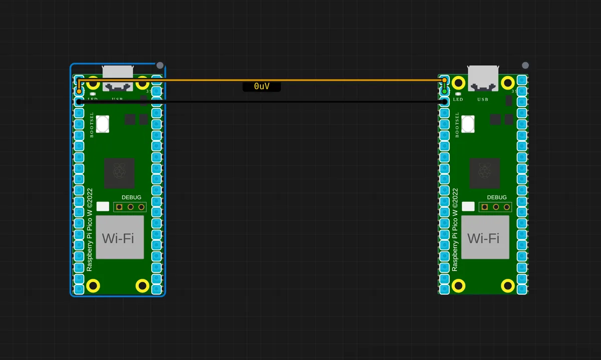 [2× Pico W] Serial1 Passthrough (UART0)