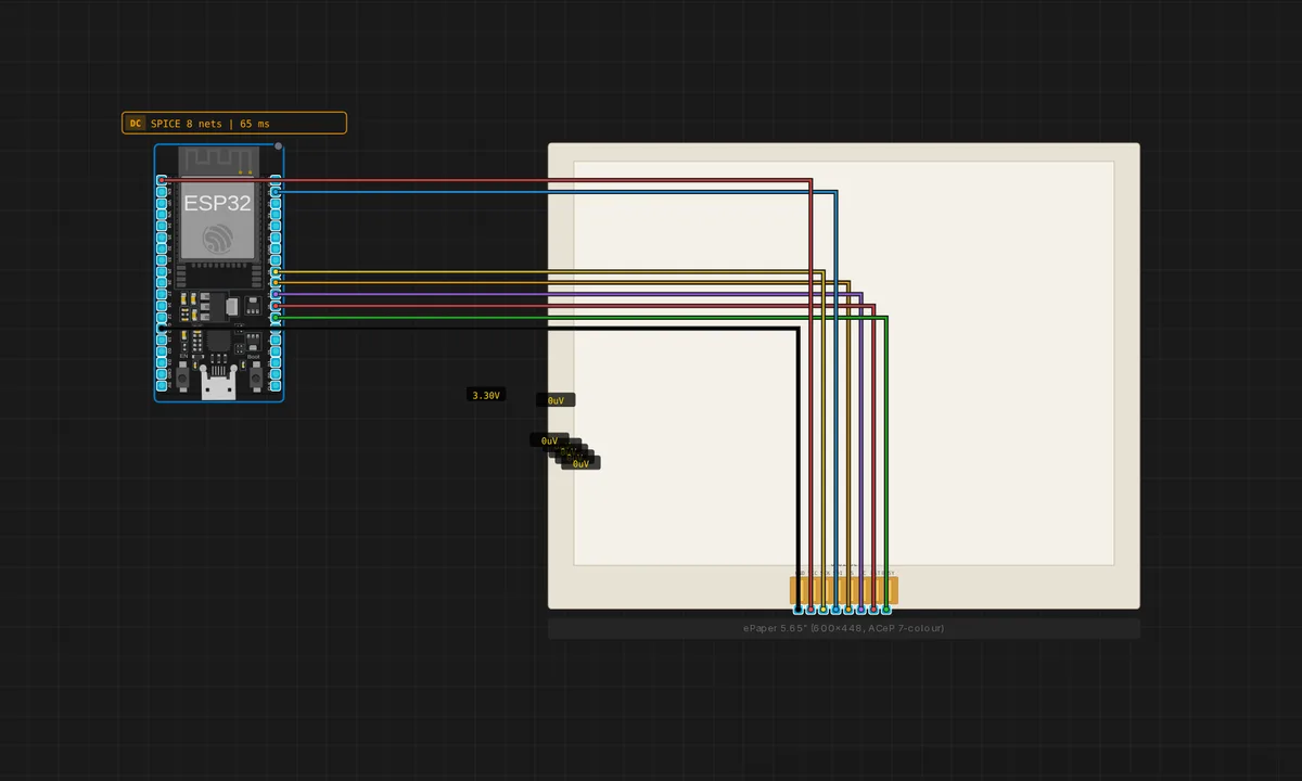ePaper 5.65" 7-colour Rainbow — ESP32
