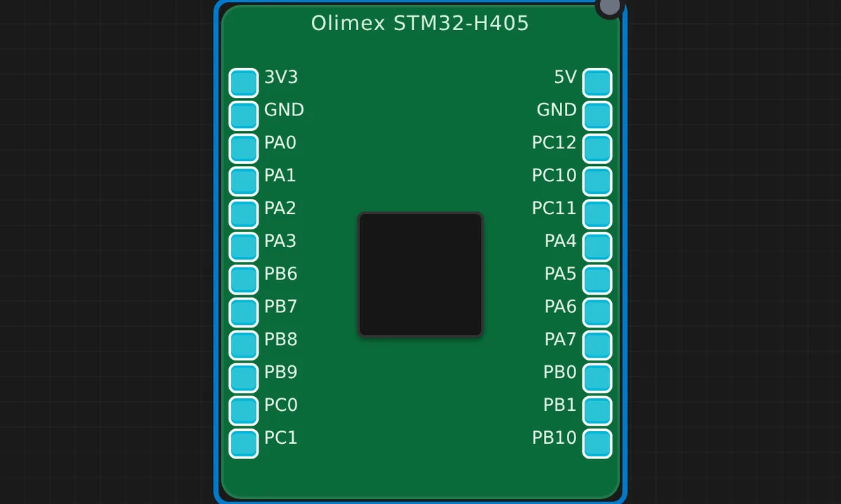 Olimex STM32-H405 Blink