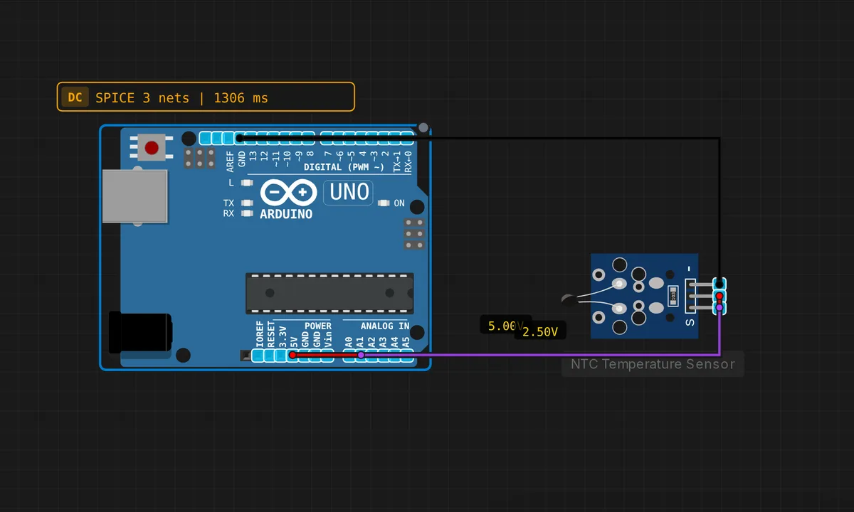Uno: NTC Thermistor Temperature