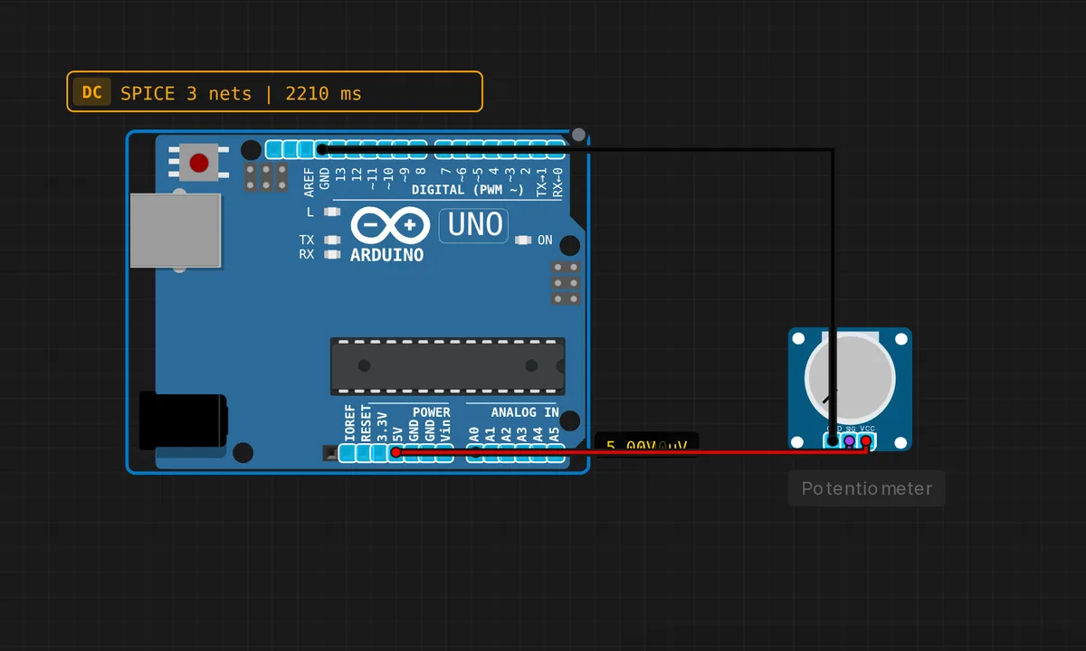 Uno: Potentiometer → Serial